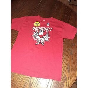 New Medium Georgia Bulldogs Cotton Short Sleeve Crew Neck Tee T-Shirt Top NWT